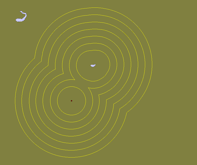 Buffers at multiple distance offsets